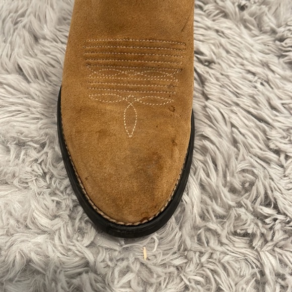 Ariat cowboy boots! Worn a couple times! See pics for where the stains are :) - Picture 4 of 5
